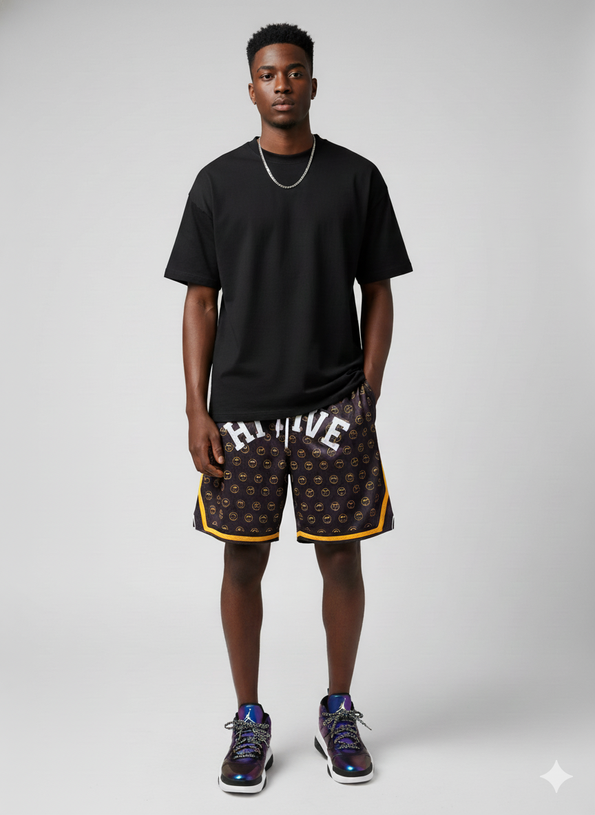 Hi fivE “Smiley” Mesh Shorts