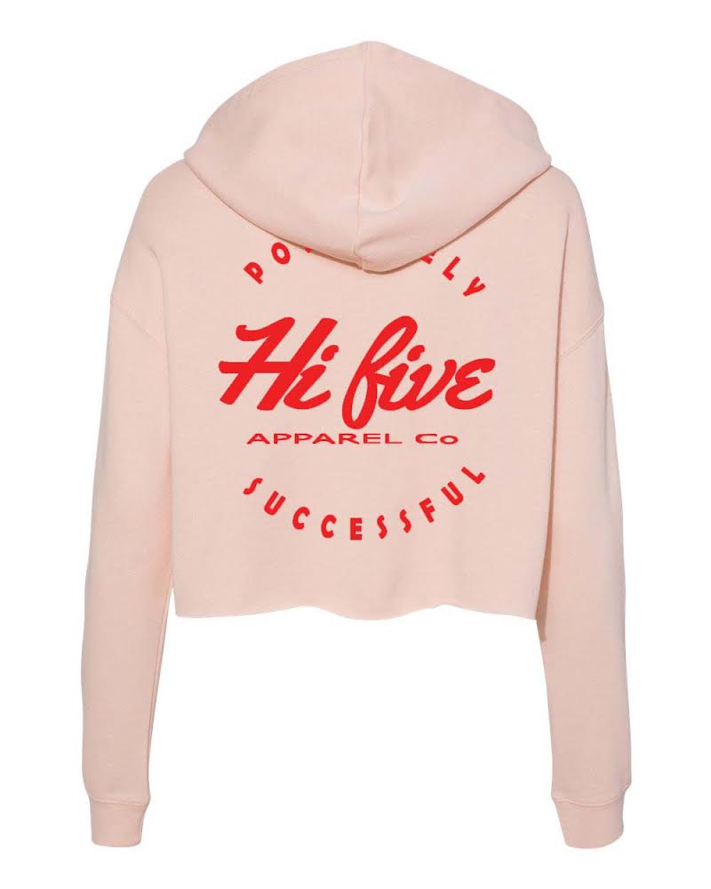 Hi fivE "Love and Positivity" Crop Hoodie